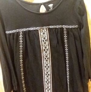 Girl's Old Navy top. Size 14 XL. Navy blue